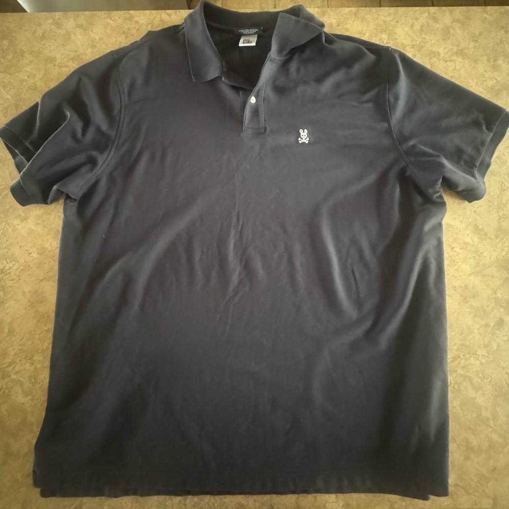 Pyscho bunny Dark blue Polo Shirt - Picture 2 of 4